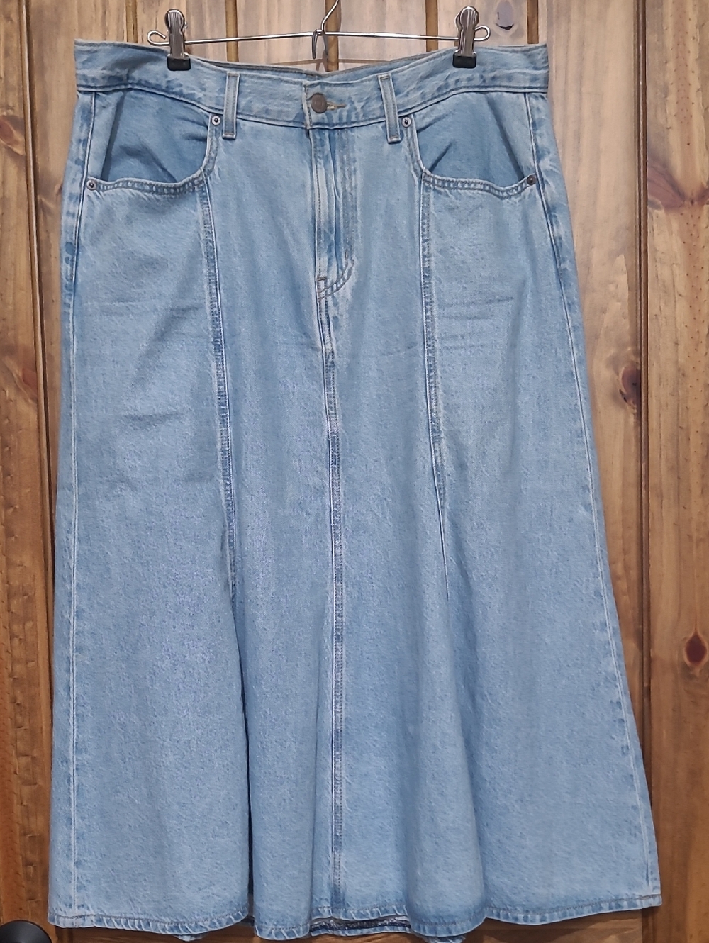 Levi Strauss Levi's Light Blue Denim A-Line Women's Jeans Skirt